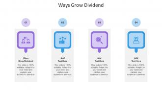 Ways Grow Dividend In Powerpoint And Google Slides