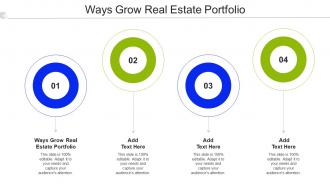 Ways Grow Real Estate Portfolio Ppt Powerpoint Presentation Inspiration Elements Cpb