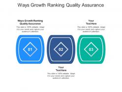 Ways growth ranking quality assurance ppt powerpoint presentation infographics example topics cpb
