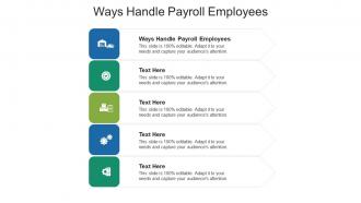 Ways handle payroll employees ppt powerpoint presentation gallery themes cpb