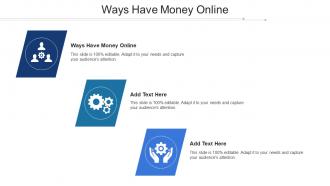 Ways Have Money Online Ppt Powerpoint Presentation Ideas Design Templates Cpb