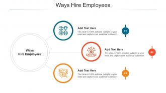 Ways Hire Employees In Powerpoint And Google Slides Cpb