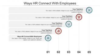 Ways hr connect with employees ppt powerpoint presentation outline example file cpb