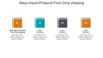 Ways import products from drop shipping ppt powerpoint presentation gallery show cpb