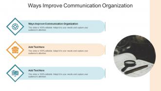 Ways Improve Communication Organization In Powerpoint And Google Slides Cpb