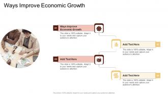 Ways Improve Economic Growth In Powerpoint And Google Slides Cpb