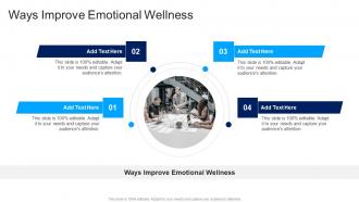 Ways Improve Emotional Wellness In Powerpoint And Google Slides Cpb