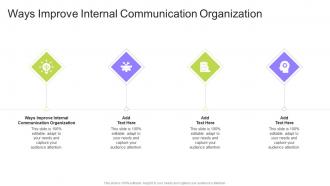 Ways Improve Internal Communication Organization In Powerpoint And Google Slides Cpb