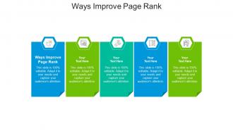 Ways improve page rank ppt powerpoint presentation model slides cpb