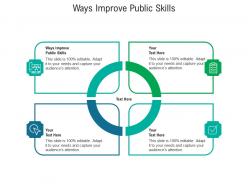 Ways improve public skills ppt powerpoint presentation gallery guidelines cpb