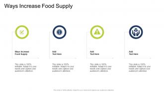 Ways Increase Food Supply In Powerpoint And Google Slides Cpb