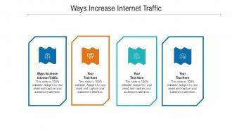 Ways increase internet traffic ppt powerpoint presentation portfolio gallery cpb