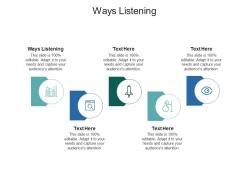 Ways listening ppt powerpoint presentation model topics cpb