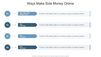 Ways Make Side Money Online In Powerpoint And Google Slides Cpb