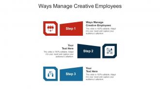 Ways manage creative employees ppt powerpoint presentation gallery skills cpb