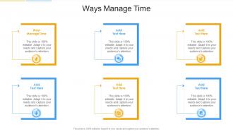 Ways Manage Time In Powerpoint And Google Slides Cpb