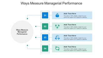 Ways Measure Managerial Performance In Powerpoint And Google Slides Cpb