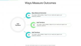Ways Measure Outcomes In Powerpoint And Google Slides Cpb