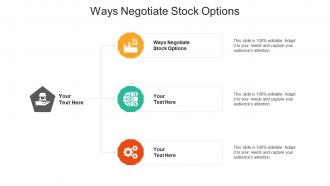 Ways negotiate stock options ppt powerpoint presentation summary example cpb