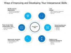 Ways Of Improving And Developing Your Interpersonal Skills