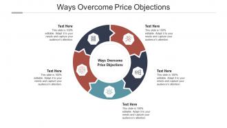 Ways overcome price objections ppt powerpoint presentation inspiration show cpb