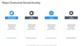 Ways Overcome Social Anxiety In Powerpoint And Google Slides Cpb