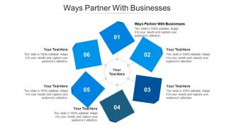 Ways partner with businesses ppt powerpoint presentation infographic image cpb
