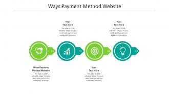 Ways payment method website ppt powerpoint presentation gallery inspiration cpb