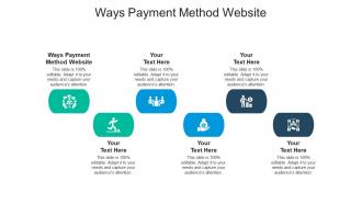 Ways payment method website ppt powerpoint presentation slides graphics download cpb