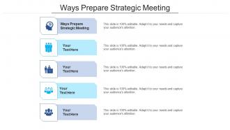 Ways prepare strategic meeting ppt powerpoint presentation file mockup cpb