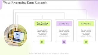 Ways Presenting Data Research In Powerpoint And Google Slides Cpb