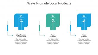 Ways promote local products ppt powerpoint presentation file microsoft cpb