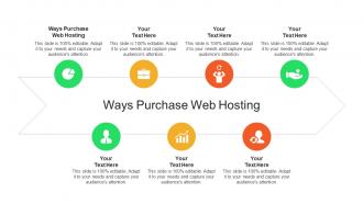 Ways purchase web hosting ppt powerpoint presentation inspiration backgrounds cpb