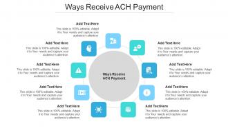 Ways Receive Ach Payment Ppt Powerpoint Presentation Portfolio File Formats Cpb