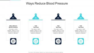 Ways Reduce Blood Pressure In Powerpoint And Google Slides Cpb