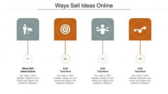 Ways Sell Ideas Online In Powerpoint And Google Slides Cpb