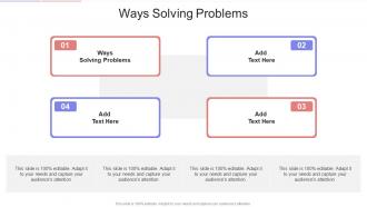 Ways Solving Problems In Powerpoint And Google Slides Cpb