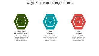 Ways start accounting practice ppt powerpoint presentation model infographics cpb