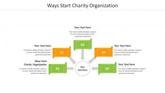 Ways start charity organization ppt powerpoint presentation images cpb