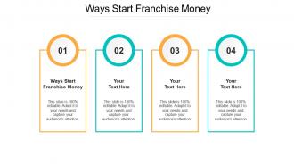Ways start franchise money ppt powerpoint presentation portfolio styles cpb