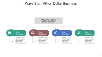 Ways start million dollar business ppt powerpoint presentation file graphics pictures cpb