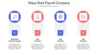 Ways Start Payroll Company Ppt Powerpoint Presentation Inspiration Ideas Cpb