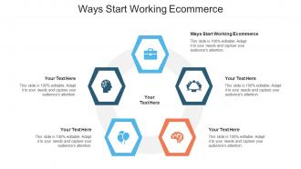 Ways Start Working Ecommerce Ppt Powerpoint Presentation Professional Elements Cpb