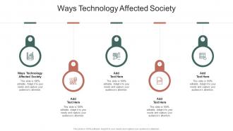 Ways Technology Affected Society In Powerpoint And Google Slides Cpb