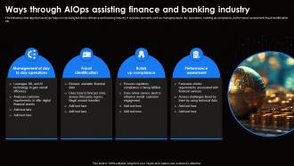 Ways Through AIOps Assisting Finance And Ai For Effective It Operations Management AI SS V