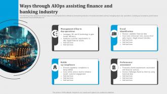 Ways Through Aiops Assisting Finance And Banking Industry Introduction To Aiops AI SS V
