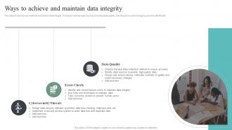 Ways To Achieve And Maintain Data Integrity