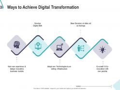 Ways to achieve digital transformation technology revolution ppt graphics