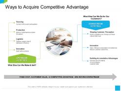 Ways to acquire competitive advantage build trust ppt powerpoint presentation gallery