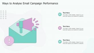 Ways To Analyse Email Campaign Performance